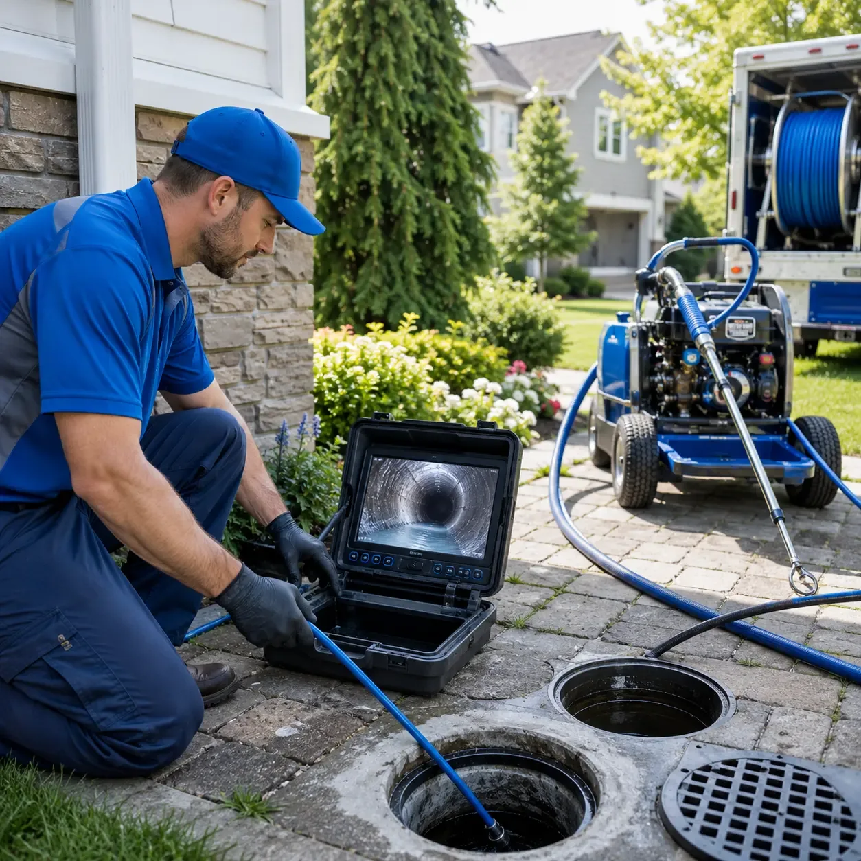 Outdoor drain cleaning professionals serving Goldsmith, TX