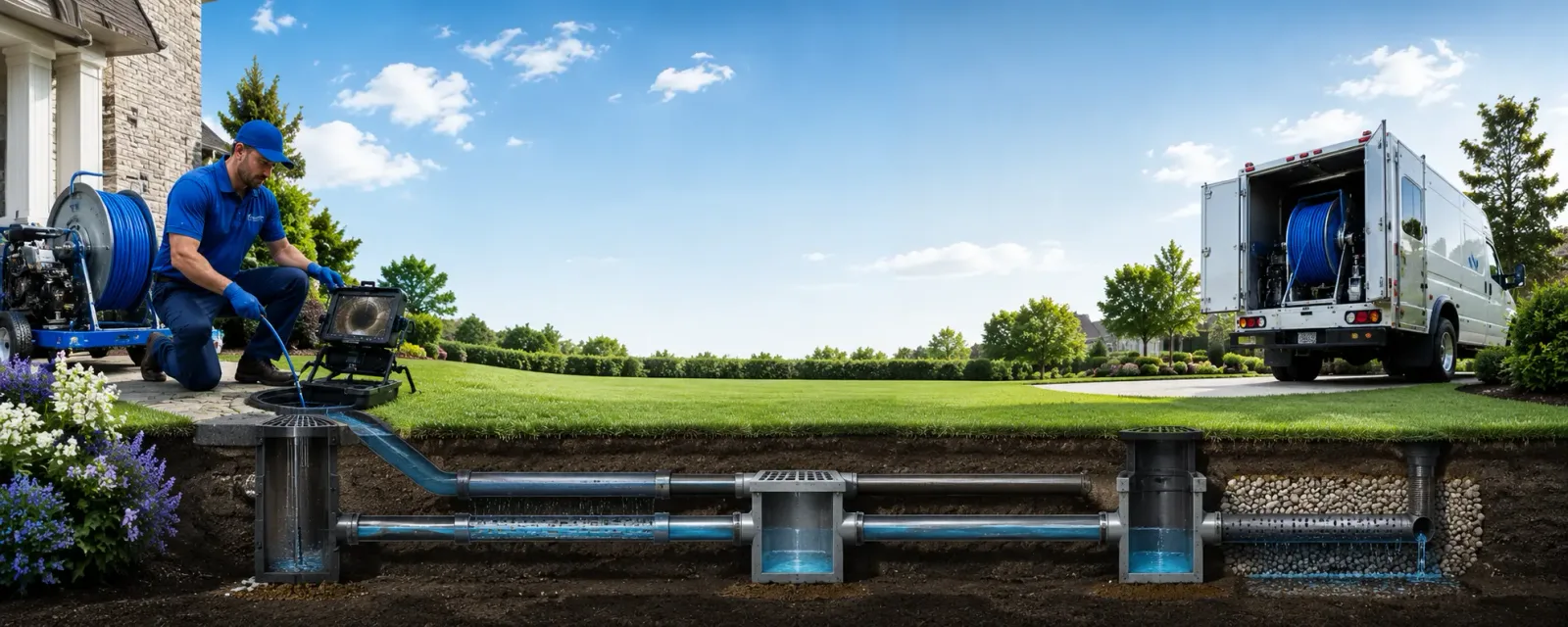 Outdoor drain cleaning information for Goldsmith, TX